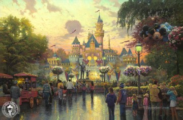 ディズニー Painting - ディズニーランド50周年記念 TK Disney